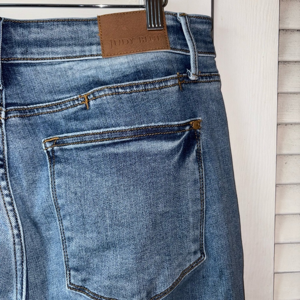 Classic High-Rise Straight Leg Women Jeans - Light Blue Size 14 - Picture 6 of 10